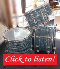 Ludwig, Oyster Blue Pearl, 22, 12, 13, 16