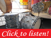 Ludwig, Sky Blue Pearl, 1960s, 22, 13, 16