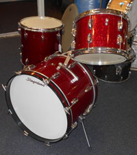 Slingerland, Red Glitter, 20, 12, 14