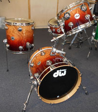 DW Custom 16, 12, 13 w/matching snare