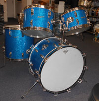 Rogers 1964 Blue Glass Glitter 22, 12, 13, 16
