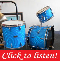 Sonor 1960,s Aqua Blue Satin Flame! 20, 13, 16