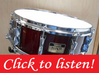 Yamaha Birch Custom Snare Drum 5.5x14 in Cherry Wine Red Lacquer
