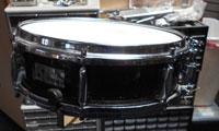 Sonor 1960s Black Charcoal, Beech wood, 14 X 4.5